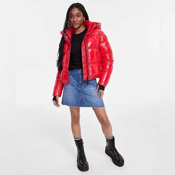 🔥 S13 New York NWT Lacquer Ella Puffer Jacket In Flame Red (XXL) ❤️🔥❤️ - Picture 6 of 13